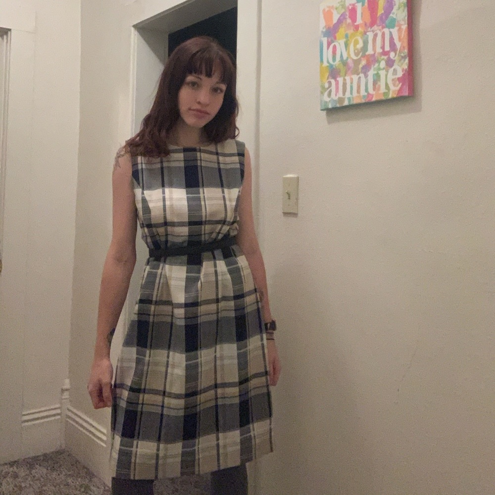 Vintage plaid dress